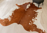 Hereford Brown And White Cowhide Rug (Size: 250 x 210 CM) CHR1926